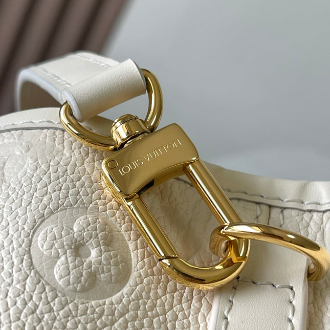 BABYLONE TOTE 31 IN WHITE MONOGRAM EMPREINTE LEATHER