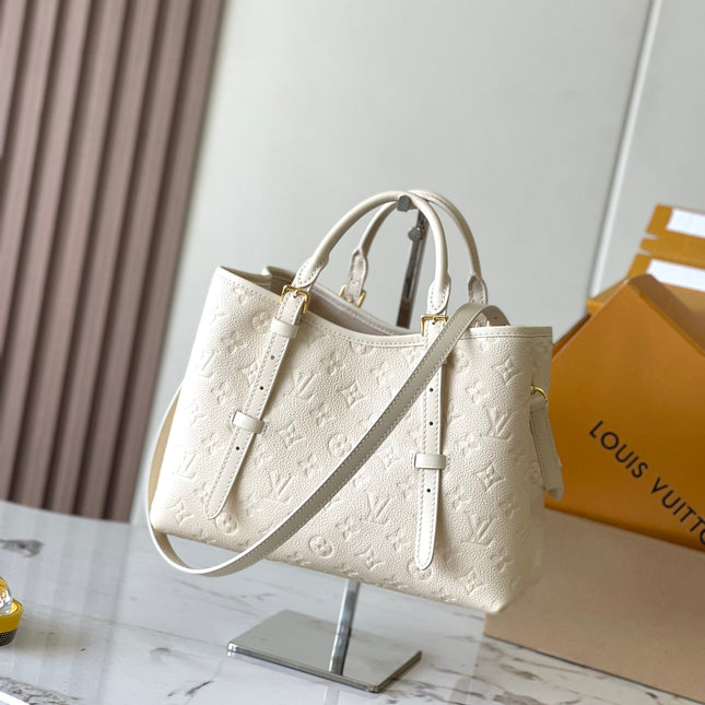 BABYLONE TOTE 31 IN WHITE MONOGRAM EMPREINTE LEATHER