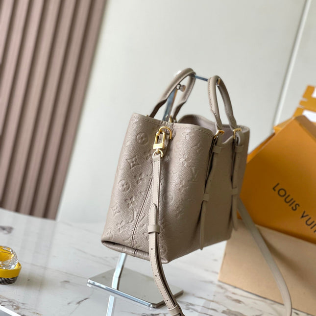 BABYLONE TOTE 31 IN TOURTERELLE MONOGRAM EMPREINTE LEATHER