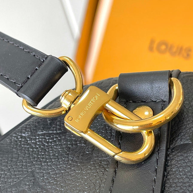 SPEEDY SOFT 30 IN BLACK MONOGRAM EMPREINTE LEATHER