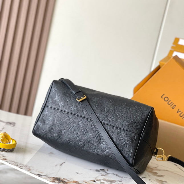 SPEEDY SOFT 30 IN BLACK MONOGRAM EMPREINTE LEATHER
