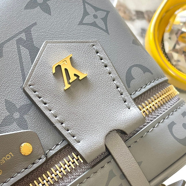 VANITY CHAIN POUCH 19 IN TRIANON MONOGRAM CALFSKIN GOLD BUCKLE
