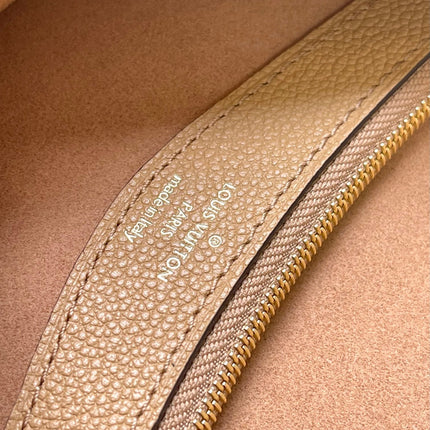 DIANE 23 IN WARM TAN BROWN EMBOSSED GRAINED CALFSKIN