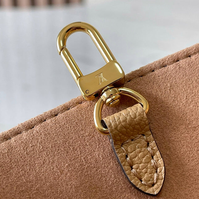 ONTHEGO PM 25 IN MILK TEA MONOGRAM IMPREINTE LEATHER