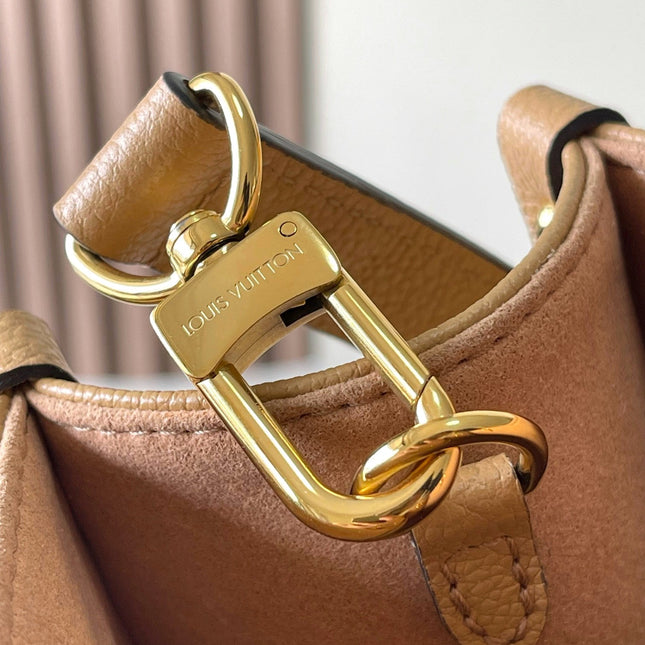 ONTHEGO PM 25 IN MILK TEA MONOGRAM IMPREINTE LEATHER
