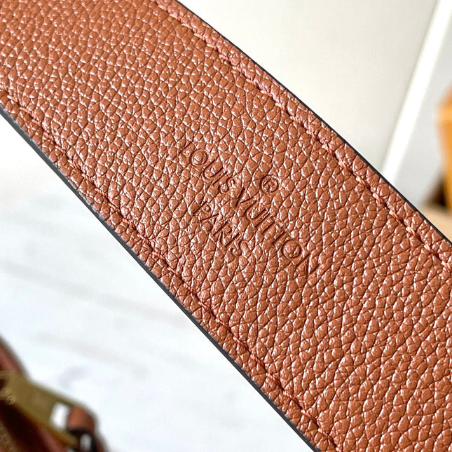 CARRYALL PM 29 IN COGNAC MONOGRAM EMPREINTE LEATHER GOLD LOGO
