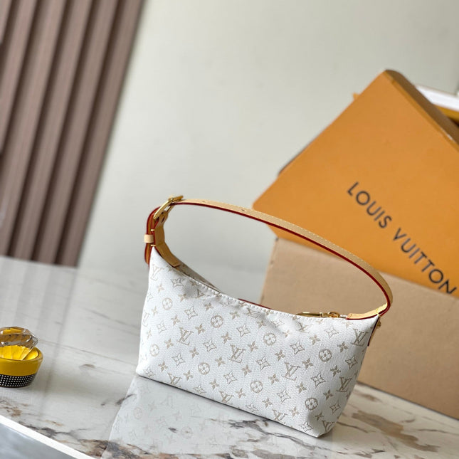 HILLS POCHETTE 20 IN WHITE MONOGRAM MINI JACQUARD
