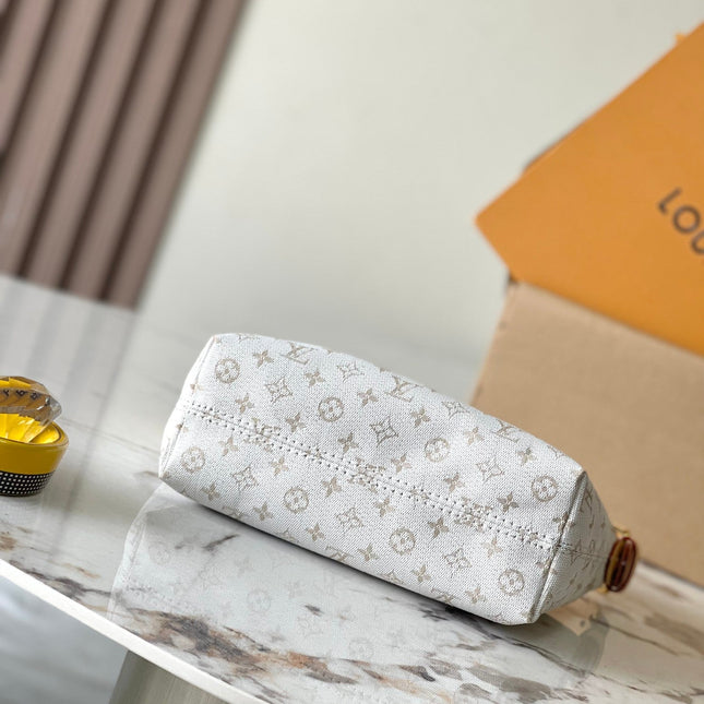 HILLS POCHETTE 20 IN WHITE MONOGRAM MINI JACQUARD