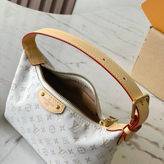 HILLS POCHETTE 20 IN WHITE MONOGRAM MINI JACQUARD