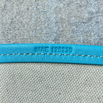 SMALL BELHARRA 24 IN BABY BLUE GOYARDINE CANVAS AND LAMBSKIN