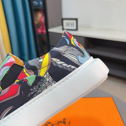 HM LANCE SLIP-ON SNEAKER MULTICOLOR-INDIGO DENIM