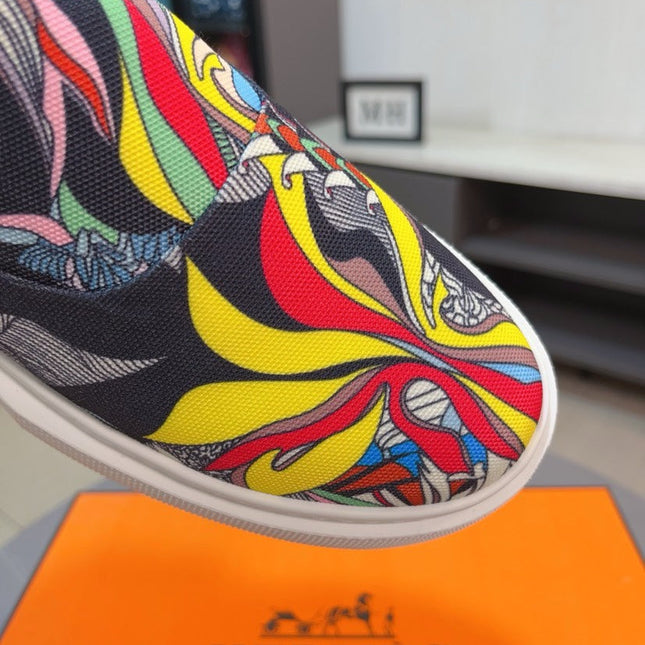 HM LANCE SLIP-ON SNEAKER MULTICOLOR-INDIGO DENIM