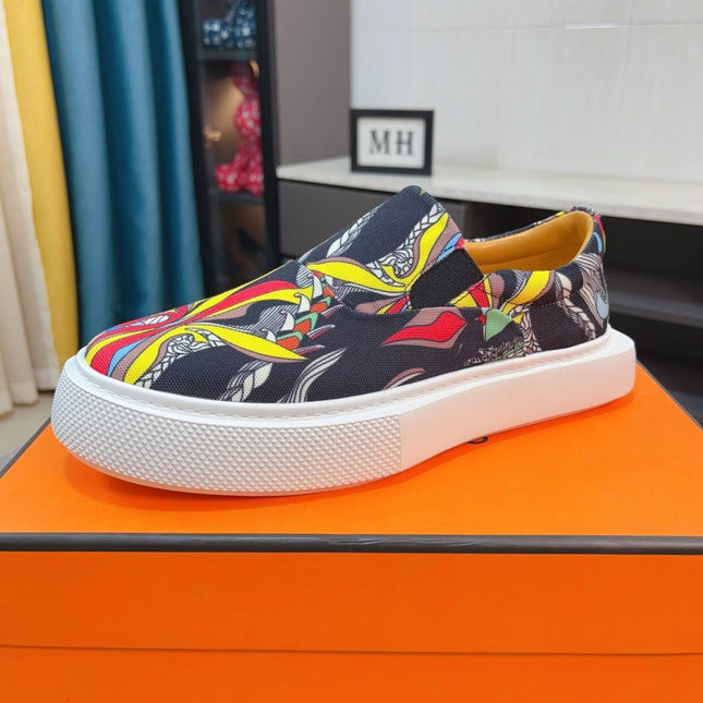 HM LANCE SLIP-ON SNEAKER MULTICOLOR-INDIGO DENIM