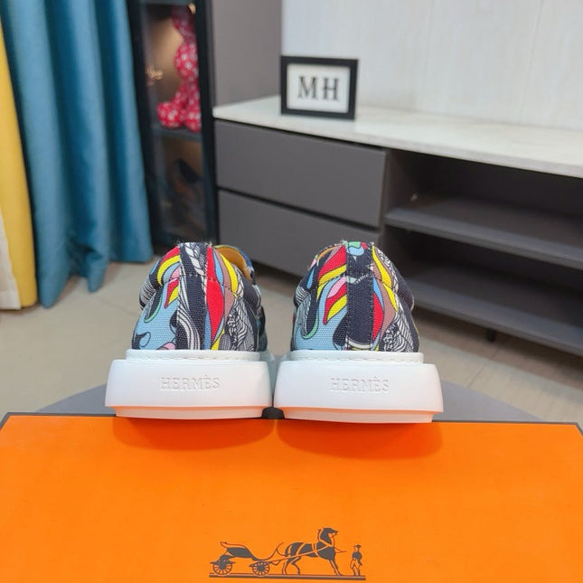 HM LANCE SLIP-ON SNEAKER MULTICOLOR-INDIGO DENIM