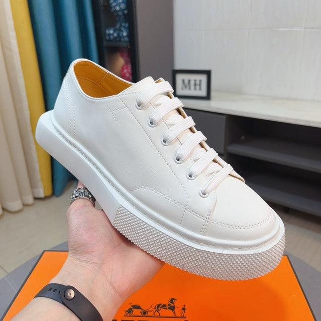 HM IRWIN SNEAKER WHITE CALFSKIN