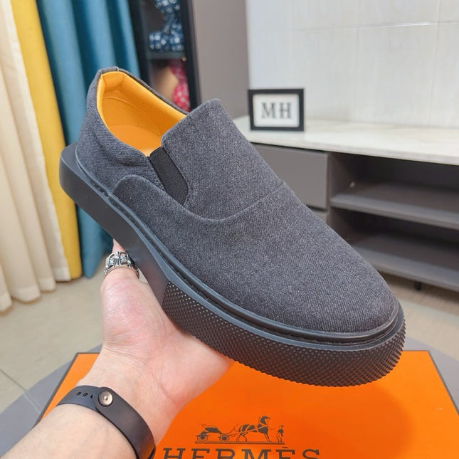 HM LANCE SLIP-ON SNEAKER FOSSIL DENIM
