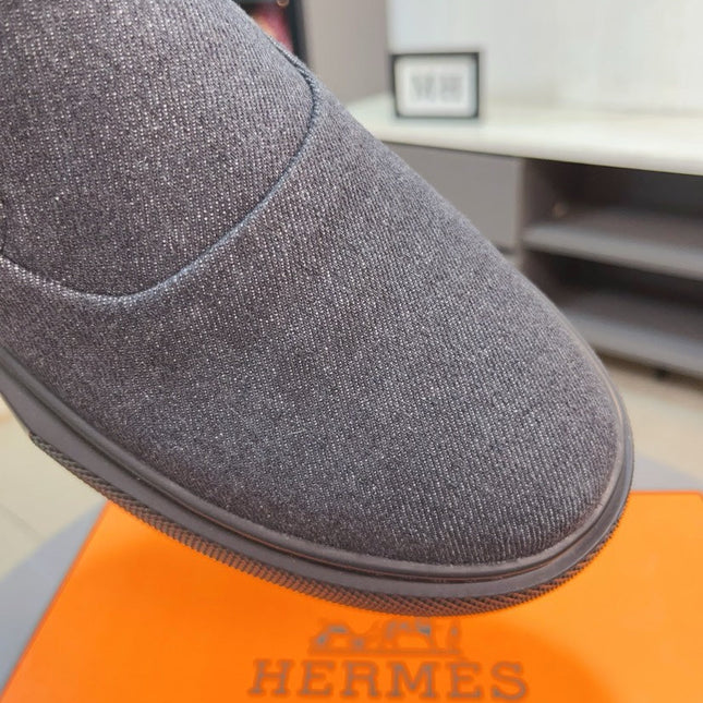 HM LANCE SLIP-ON SNEAKER FOSSIL DENIM