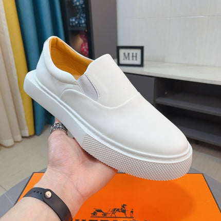 HM LANCE SLIP-ON SNEAKER WHITE CALFSKIN
