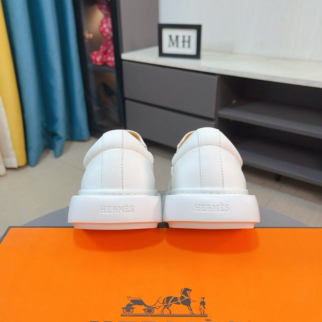 HM LANCE SLIP-ON SNEAKER WHITE CALFSKIN