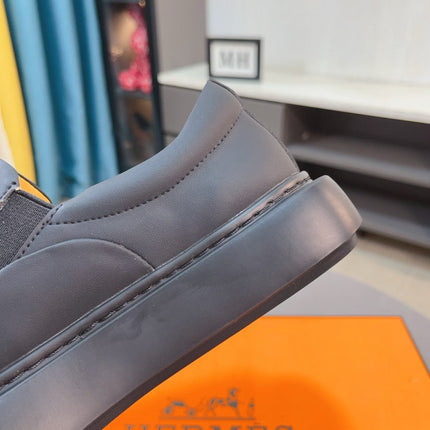 HM LANCE SLIP-ON SNEAKER BLACK CALFSKIN