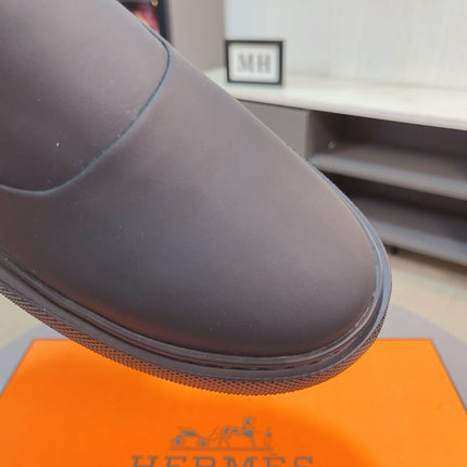 HM LANCE SLIP-ON SNEAKER BLACK CALFSKIN