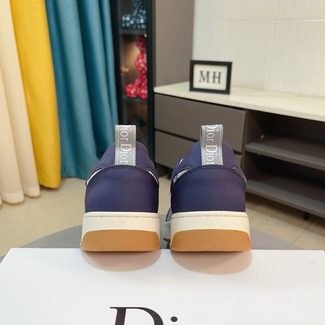 CD RETRO SNEAKER NAVY CALFSKIN