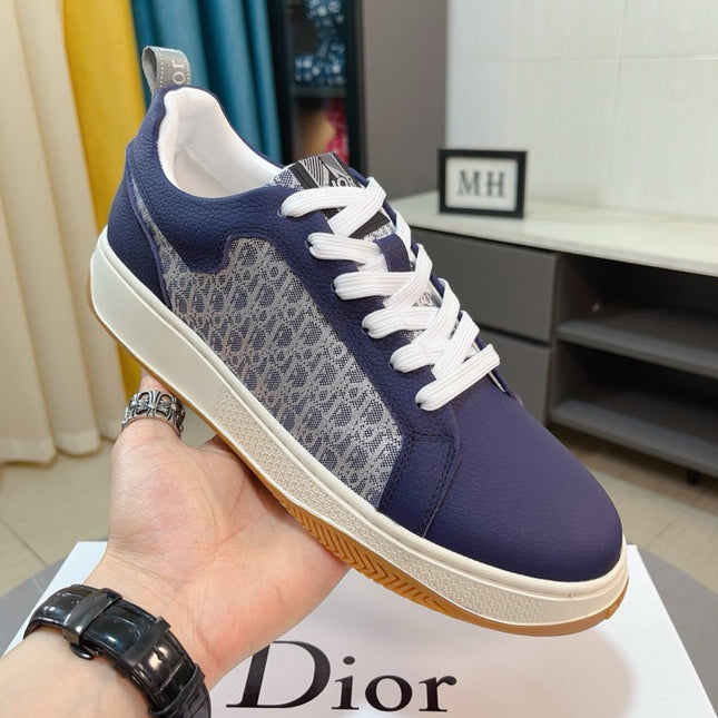 CD RETRO SNEAKER NAVY CALFSKIN