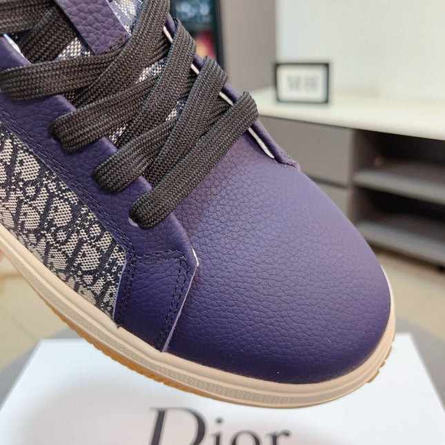 CD RETRO SNEAKER COBALT CALFSKIN