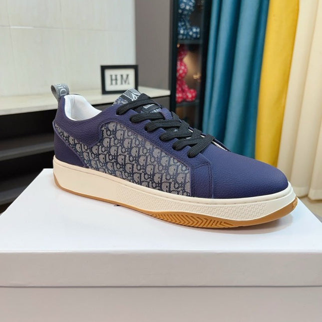 CD RETRO SNEAKER COBALT CALFSKIN