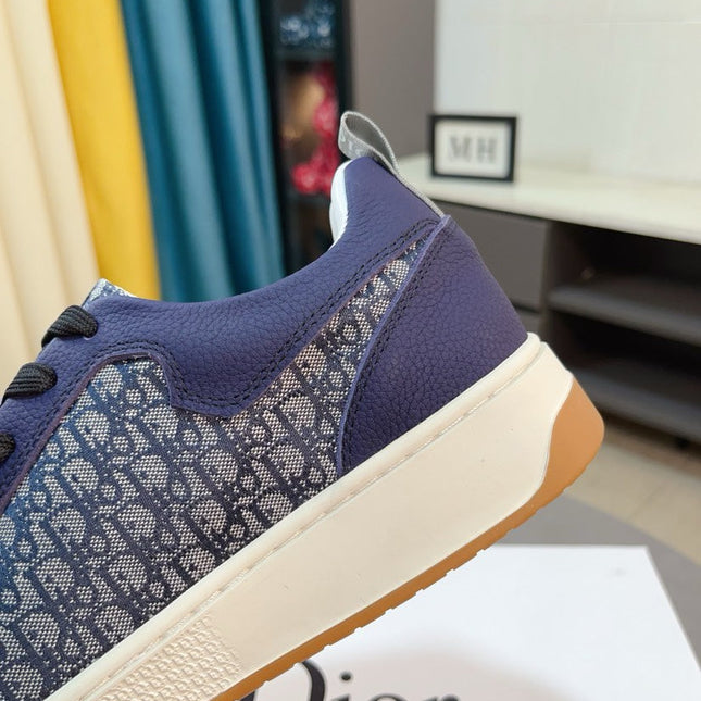 CD RETRO SNEAKER COBALT CALFSKIN