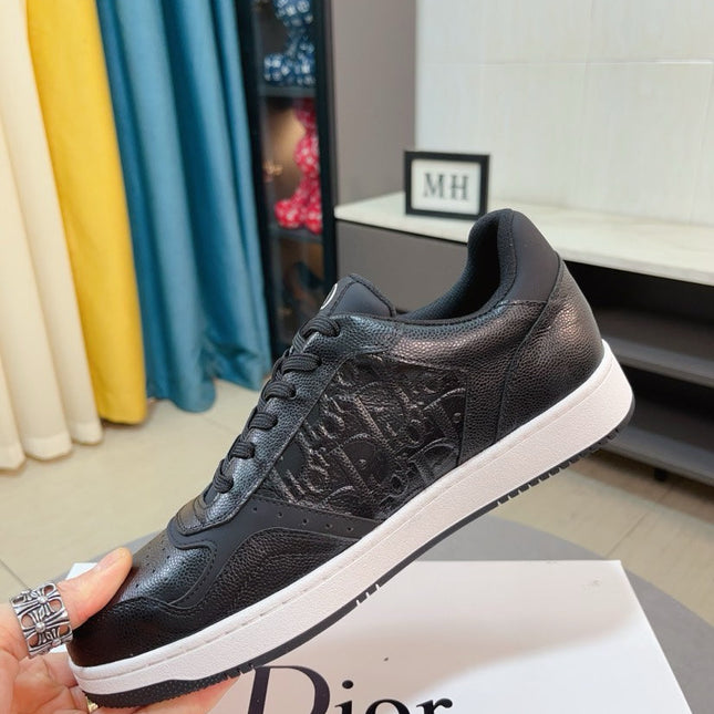 CD B27 LOW-TOP SNEAKER BLACK MONOGRAM CALFSKIN