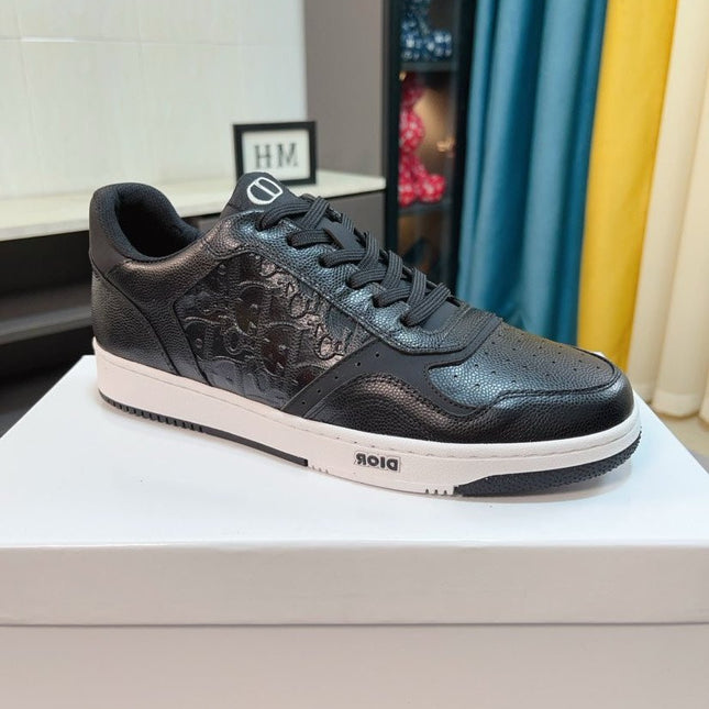 CD B27 LOW-TOP SNEAKER BLACK MONOGRAM CALFSKIN