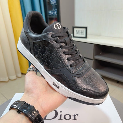 CD B27 LOW-TOP SNEAKER BLACK MONOGRAM CALFSKIN