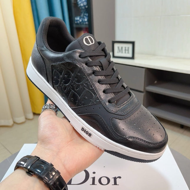 CD B27 LOW-TOP SNEAKER BLACK MONOGRAM CALFSKIN