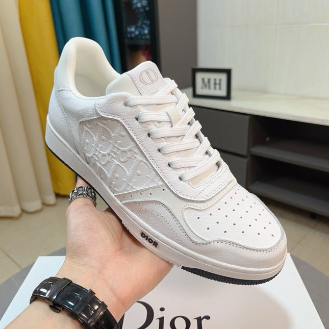 CD B27 LOW-TOP SNEAKER WHITE MONOGRAM CALFSKIN