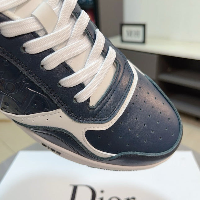CD B27 LOW-TOP SNEAKER NAVY MONOGRAM CALFSKIN