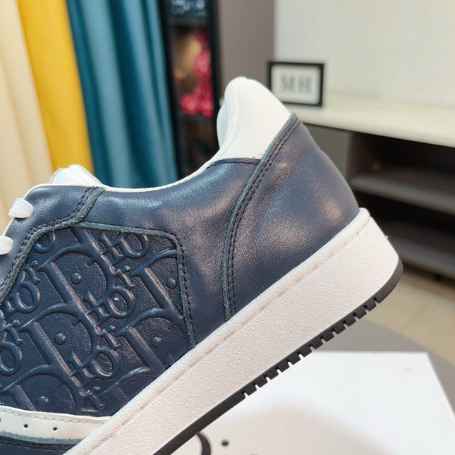 CD B27 LOW-TOP SNEAKER NAVY MONOGRAM CALFSKIN