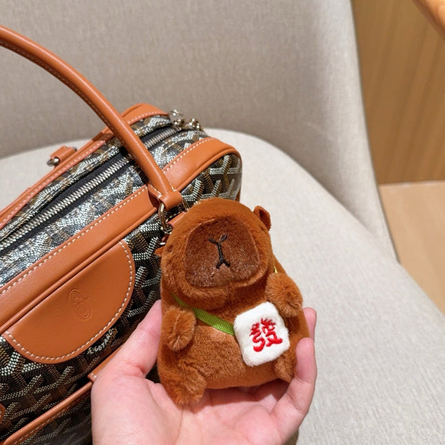 SAINT MARTIN BAG 35 IN BROWN GOYARDINE CANVAS AND CALFSKIN