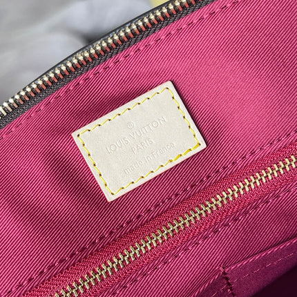 GRAND PALAIS TOTE BAG 34 IN BROWN MONOGRAM COATED CANVAS