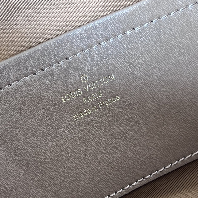 LV 25S UTILITY CROSSBODY HANDBAG 18 IN BROWN MONOGRAM CANVAS GOLD HARDWARE