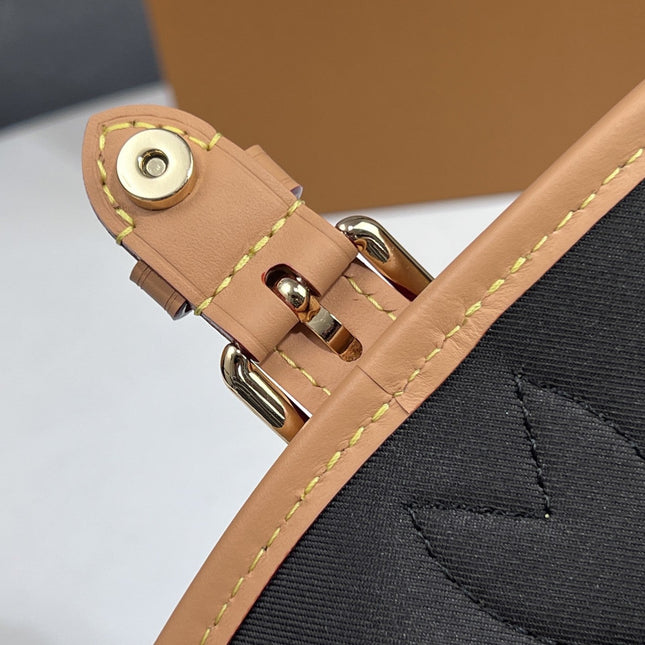 NANO DIANE 19 IN BROWN MONOGRAM CANVAS AND LEATHER TRIM