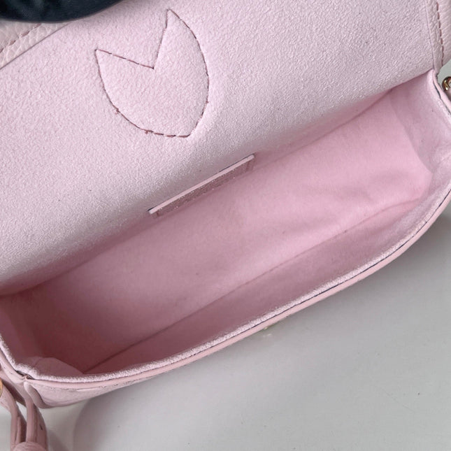 LV 25S MINI NANO DIANE 19 IN PINK MONOGRAM EMPREINTE LEATHER GOLD HARDWARE