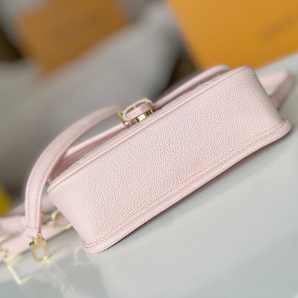 LV 25S MINI NANO DIANE 19 IN PINK MONOGRAM EMPREINTE LEATHER GOLD HARDWARE