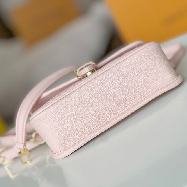 LV 25S MINI NANO DIANE 19 IN PINK MONOGRAM EMPREINTE LEATHER GOLD HARDWARE