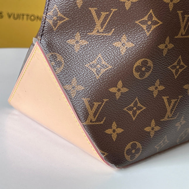 LV 25S MEZZO BAG 43 IN BROWN MONOGRAM CANVAS AND CALFSKIN GOLD HARDWARE