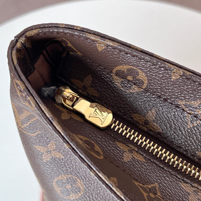 LV 25S MEZZO BAG 43 IN BROWN MONOGRAM CANVAS AND CALFSKIN GOLD HARDWARE