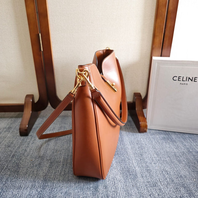 MEDIUM CAMILLE 16 SOFT BAG 36 BURNT SIENNA IN SMOOTH CALFSKIN