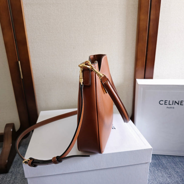 SMALL CAMILLE 16 SOFT BAG 24 IN BURNT SIENNA SMOOTH CALFSKIN