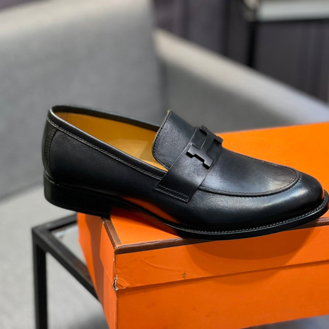 HM PARIS LOAFER BLACK CALFSKIN