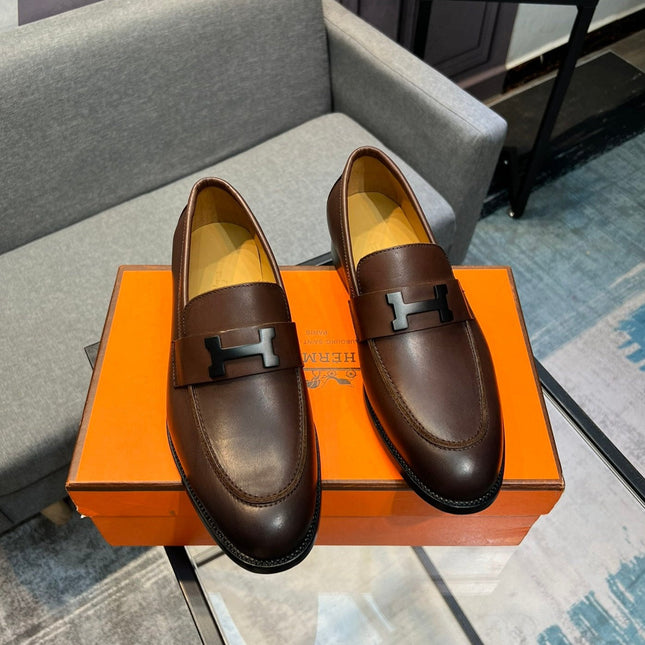 HM PARIS LOAFER BROWN CALFSKIN